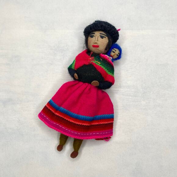 International Cloth and Paper Doll Figurine with Baby - Picture 4 of 4